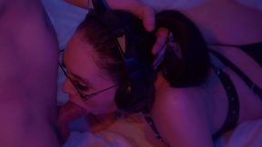 lewd husband piss on tits his slattern s and ass to mouth fuck her, and she gets oral creampie.