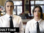 ADULT TIME - Busty T-Girl Khloe Kay And Bubble Butt Jane Wilde CAUGHT FUCKING AT WORK! FULL SCENE