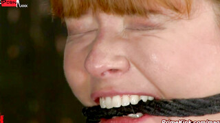 Redhead lesbian slave anal tortured