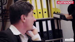 Bums Buero - Sexy Blonde Secretary Gives Boss A Hand - LETSDOEIT