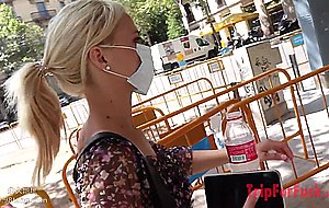 Hot blonde teen gets a big asian creampie amwf interracial sex