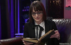 Priest anal fucks bound shemale student