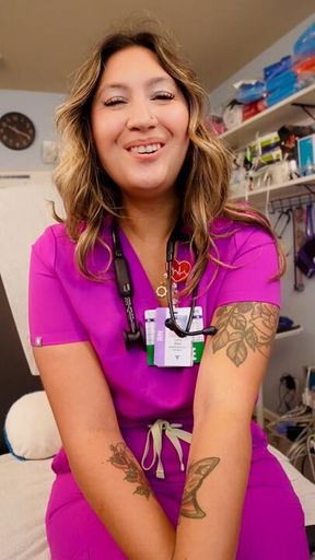 8 min POV Nurse Luna collects a sperm sample from you but gets a little naughty to help you give the biggest sample!