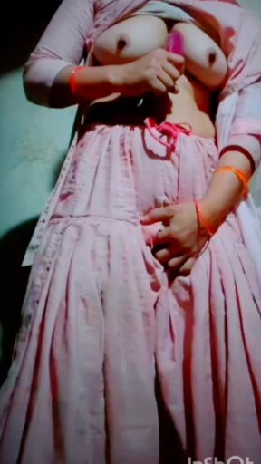 This sexy Punjabi girl sees her best friend kissing her lover. When her best friend kisses her lover,