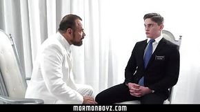 Handsome missionary jock gets touched by daddy priest