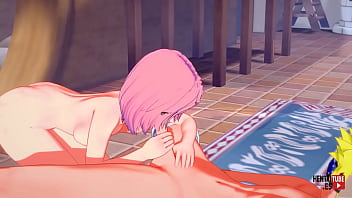 Naruto Hentai - Sakura Blowjob to Naruto - Anime Manga Asian Japanese Porn