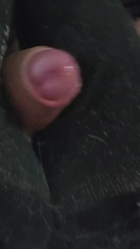 POV Trans Girlfriend's Risky Footjob and Double Cumshot in Socks