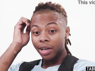 Large booty stepsister teen takes anal from her ebony virgin stepbro
