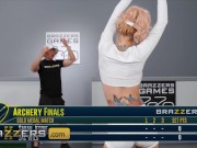 Brazzers - Sarah Jessie Tries To Sabotage Zac Wild's Shot By Putting His Dick Deep In Her Cute Ass