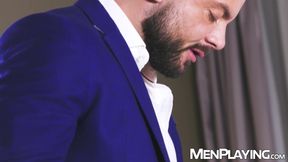 Beefy suited hunks Beau Butler and Sir Peter ravenously bareback