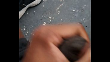 Wanking in public