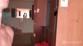 Locker room anal fuck