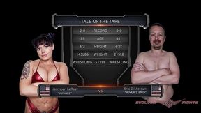 jasmeen lefleur vs eric dikkerson mixed wrestling
