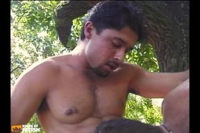 Massive Man Eats and Smashes a Brazilian Twink with Tight Asshole in the Grace
