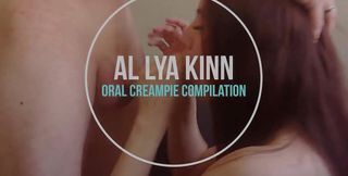Amateur MILF eats pussy in sloppy oral creampie compilation
