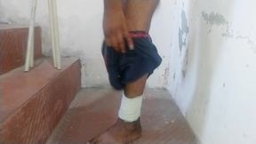 While doing self sex, step mother taking her penis in her mouth, drinking her own semen and fingering her ass.