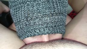 I Suck That Giant Pussy That My Stepdaughter's Horny Has and Make Her Moan with Pleasure.