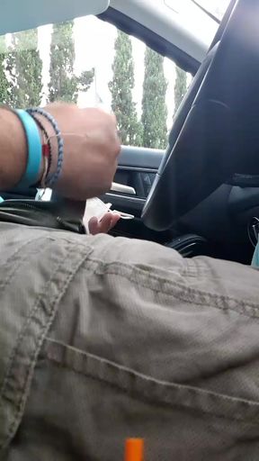 Masturbating outside...