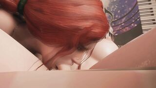 Futa Ciri and Triss - Ciri catches Triss masturbating (Witcher Animation)