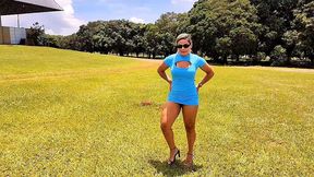 showing off in a public park and giving my ass to vagninho s big dick to fuck. luna oliveira e vagninho