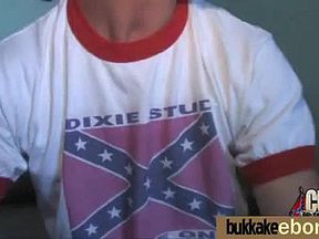 Ebony gets fucked in all holes by a group of white dudes