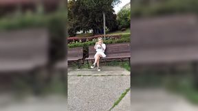 Cute blonde cheating on her boyfriend for money