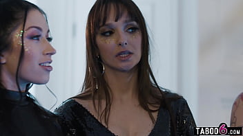 Virtual reality fucks all three step sisters