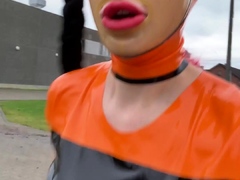 Amateur milf outdoors blowjob and fucking