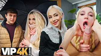 Blonde babes Daruma Rai and Veronica Leal fuck hard in a wild threesome