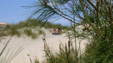 Lesbian sex at the beach