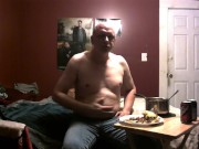 piggy stuffing, belly play, burping