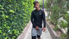 Hot latino boy Valentino Ricardo with big dick gets hanjob