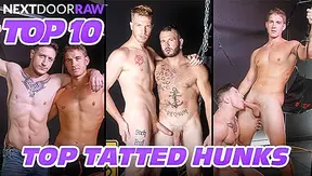 Top Inked Up Muscle Dicks Pound Justin Matthews and Dakota Payne Raw