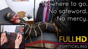 Foot tickling hell in shibari cocoon HD