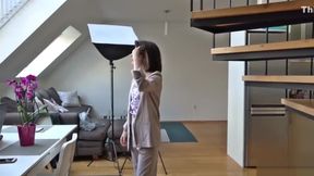 Cute College teen 18+ Sara Talk To First Anal At Street Casting