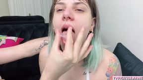 nose finger fuck and snot feeding