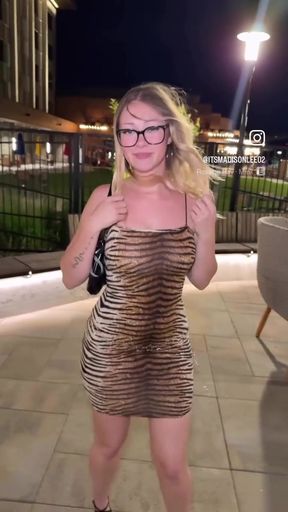 Cheetah print dress