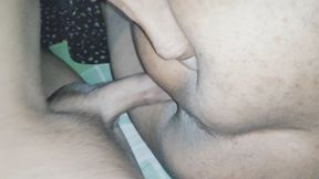 Stepsister Fucked Fast 🥵 while She trying to Clean her own pussy