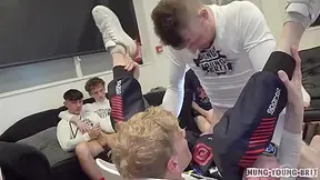 Karting Kunts Racing Chav Lads! Cute 18yo Raw Group Cum Fuck