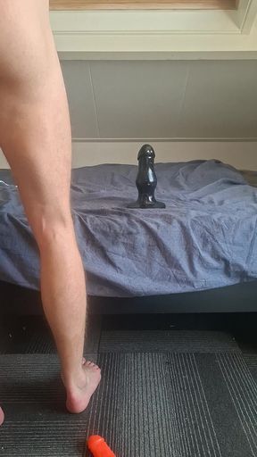 Solo male extreme anal dildo - huge toys