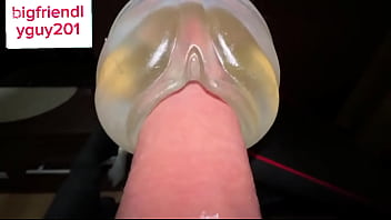 Guy Moaning while Fucking Fleshlight until Creampie with Dirty Talk and Intense Orgasm Gay
