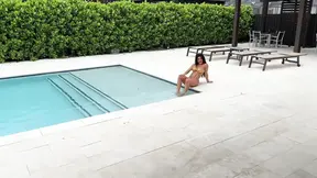 Busty bronze goddess gets tit-fucked and folded by her neighbor
