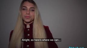 Advanced throat test for 20 year old blonde Elena Vedem