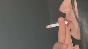 SANDY CLOSE UP SEXY RED LIPS