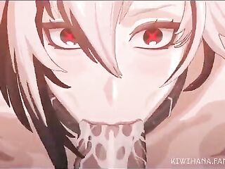 Arlecchino the Fatui Dominatrix-bitch Rides U Dry