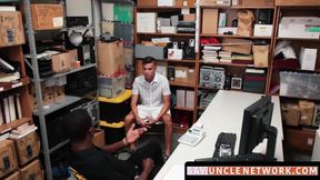 SayUncleNetwork.com - Handsome perp swallows and takes guard's BBC deep in raw fuck