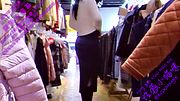 【探店】在老板面前脱光了试衣服