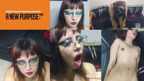 Goth Fembot Malfunctions in the Middle of a Blowjob!