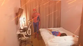 Spider-Man bangs the virgin Mary Jane in a cosplay parody