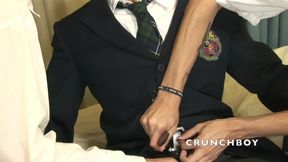 Two sexy dudes fucking after the college in uniform